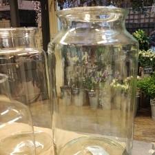 Large Clear Glass Vase