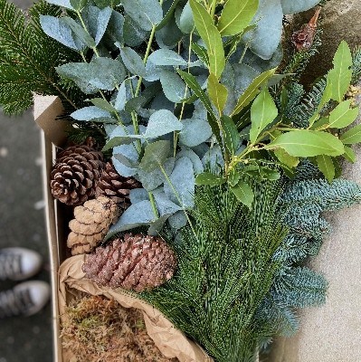 Christmas wreath making kit