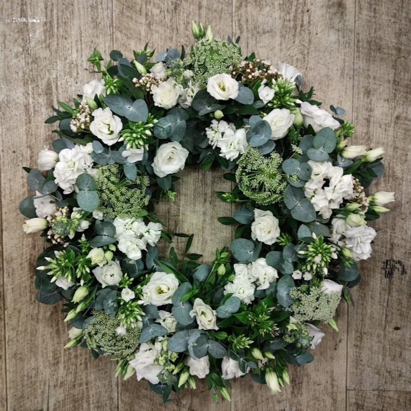 Florist's Choice Wreath   White