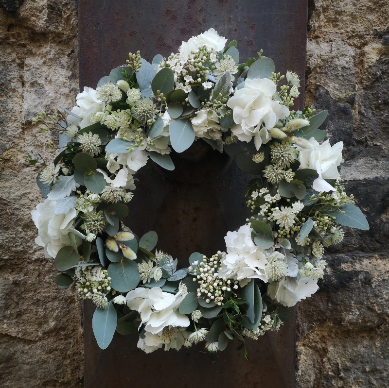 Florist's Choice Wreath   White