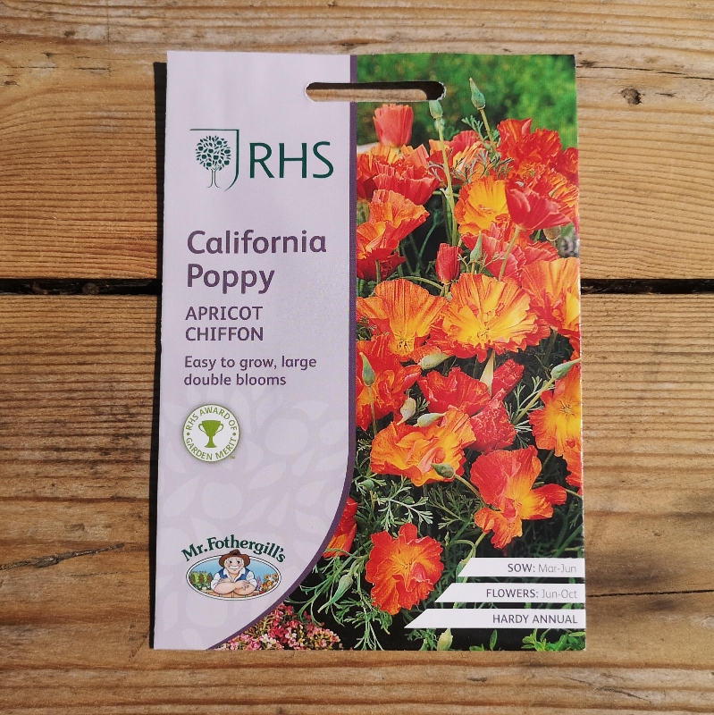 RHS California Poppy Apricot Chiffon