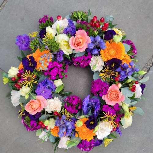 Florist's Choice Wreath Bright