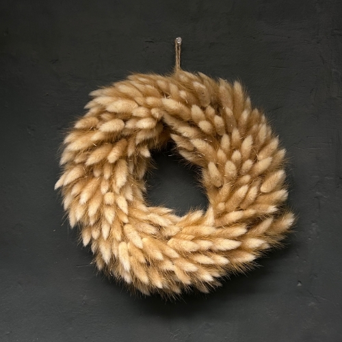 Bunny Tail Grasses Wreath