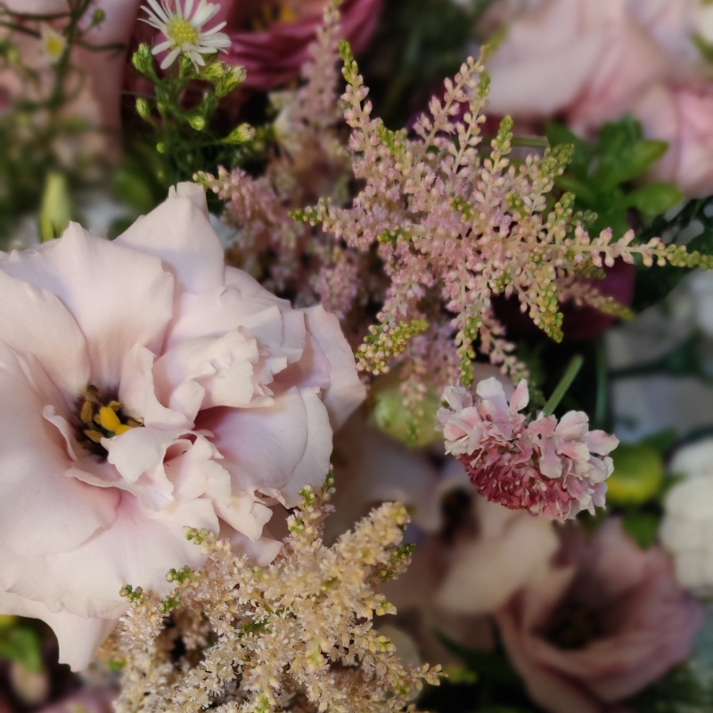 Two Pink Rose Arrangements