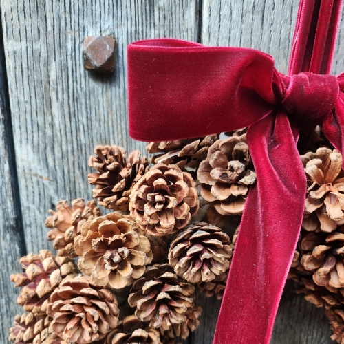 Velvet and Pine Wreath
